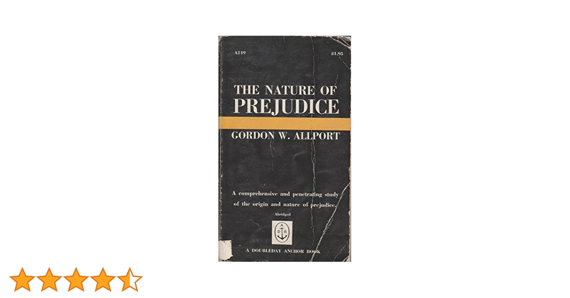 Amazon.co.jp: Nature of Prejudice : Allport, Gordon W.: 洋書